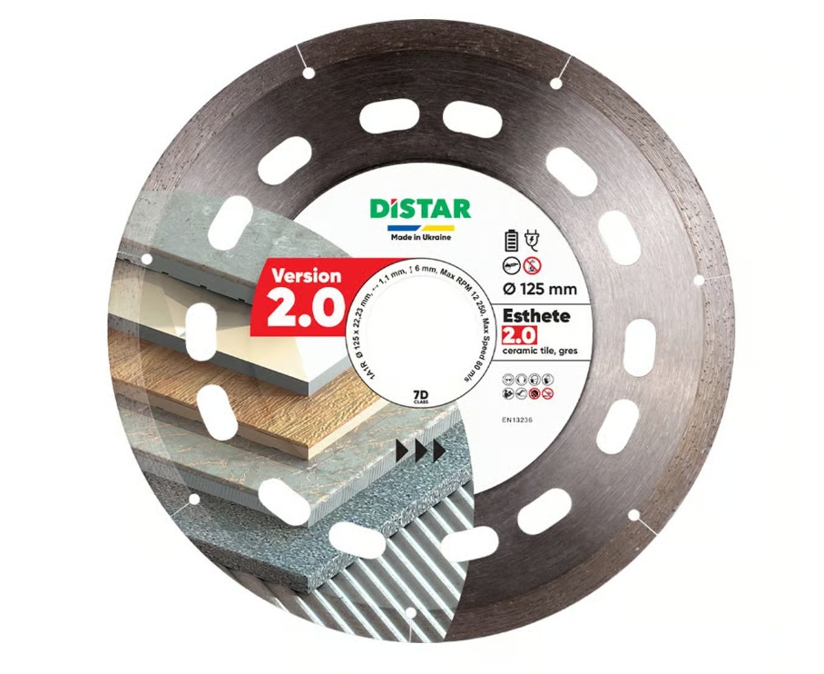 Disque à tronçonner diamanté DISTAR 10126024010; 125x22,23x1,1 mm