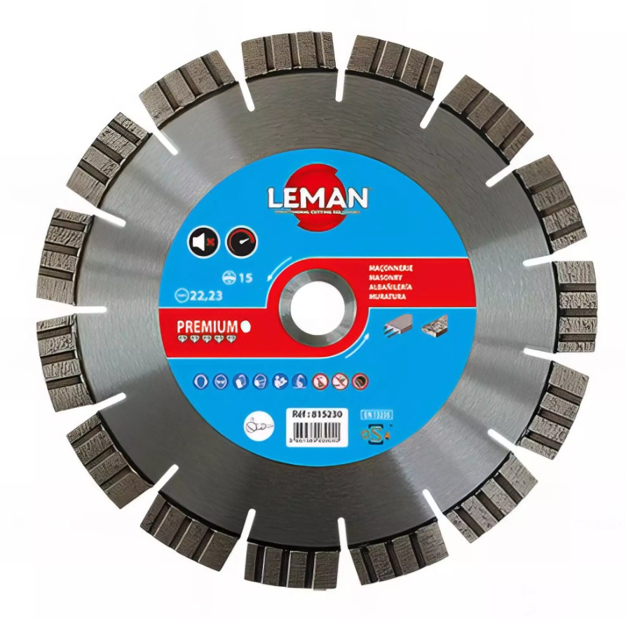 Disque à tronçonner diamanté LEMAN F815230; 230x22,23x2,6 mm