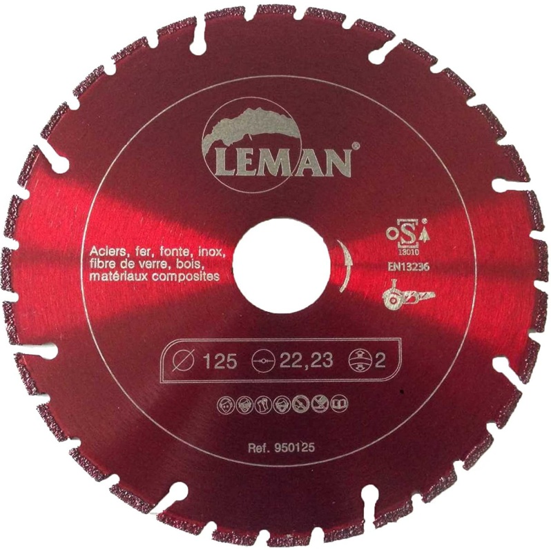 Disque à tronçonner diamanté LEMAN F950230; 230x22,23x2,4 mm