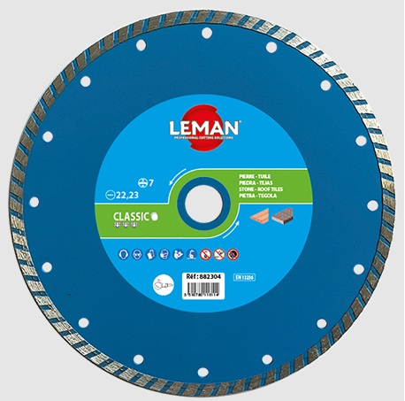 Disque à tronçonner diamanté LEMAN F882304; 230x22,23x2,8 mm