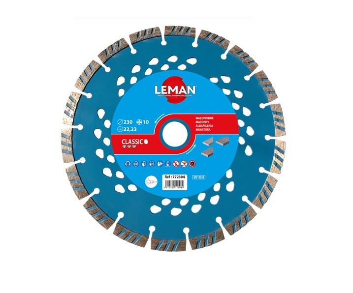 Disque à tronçonner diamanté LEMAN F771254; 125x22,23x2,8 mm