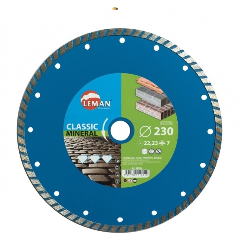 Disque à tronçonner diamanté LEMAN F881254; 125x22x7 mm