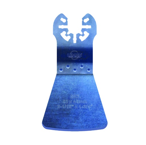 Racloir flexible pour enlever les résidus d'adhésif de moquette, les résidus de peinture et les joints de silicone LEMAN F4010.01; 52 mm