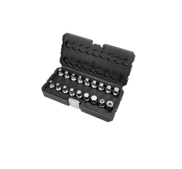 Jeu de clés à douille Yato YT-05991; 3/8''; 18 unités