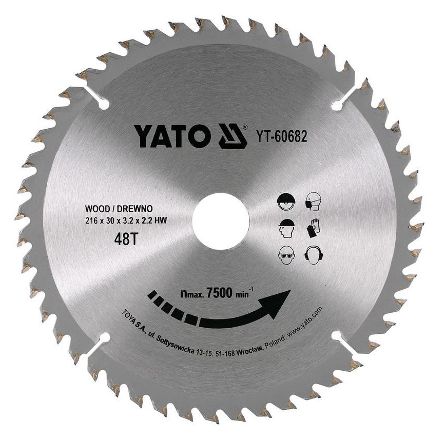 Lame de scie Yato YT-6076; 300x30x2,2 mm