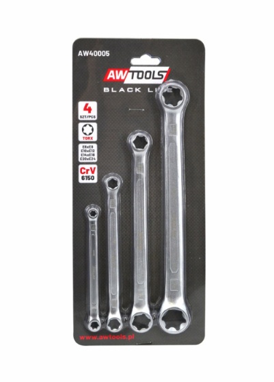Ensemble de clés à anneau AWTools AW40005BL; 4 unités
