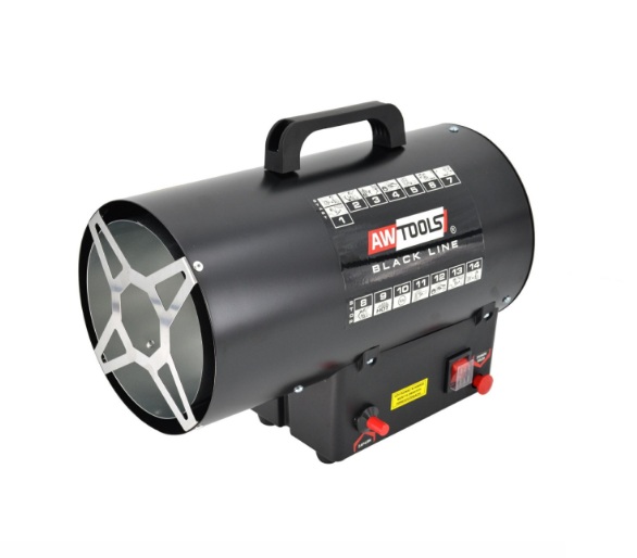 Chauffage à gaz AWTools BLACK LINE AW85730BL; 2 kW