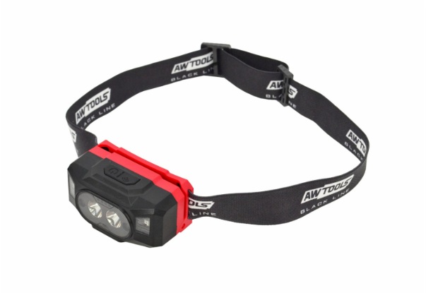 Lampe frontale AWTools AW17618BL; 3,7 V; LED; 1x1,2 Ah accu.