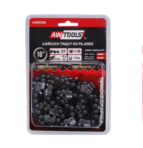 Chaîne de scie AWTools AW80109BL; 16''; 40 cm; .325''; 66; 1,5 mm