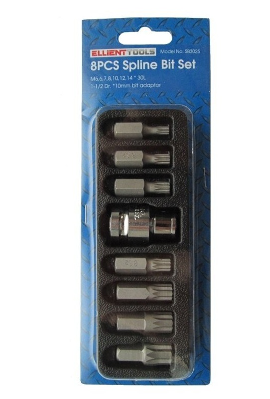 Jeu d'accessoires de tournevis Ellient Tools SB3025; 8 unités
