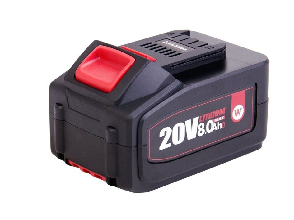 Batterie Worcraft CLB20V80T; 20 V; 8,0 Ah; Li-ion