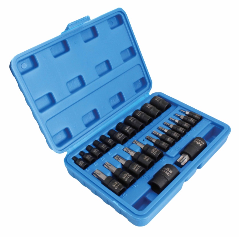 Jeu de douilles à choc SATRA S-H2548T; 25 unités
