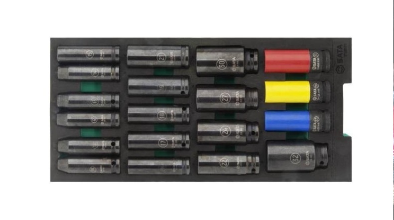 Porte-embout à visser Sata ST09007G; 1/2''; 19 unités