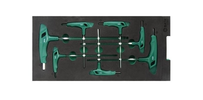 Clé hexagonale Sata ST09922G; 2,0-8,0 mm; 7 unités