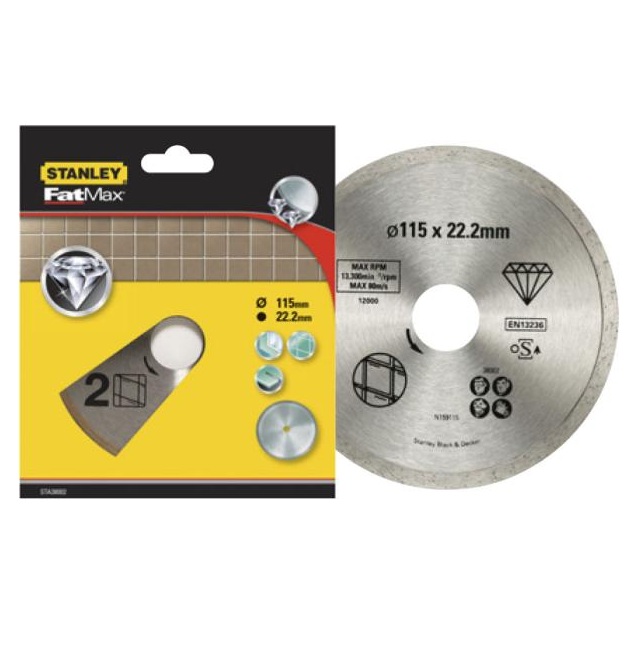 Disque à tronçonner diamanté Stanley STA38117-XJ; 230x22,2 mm
