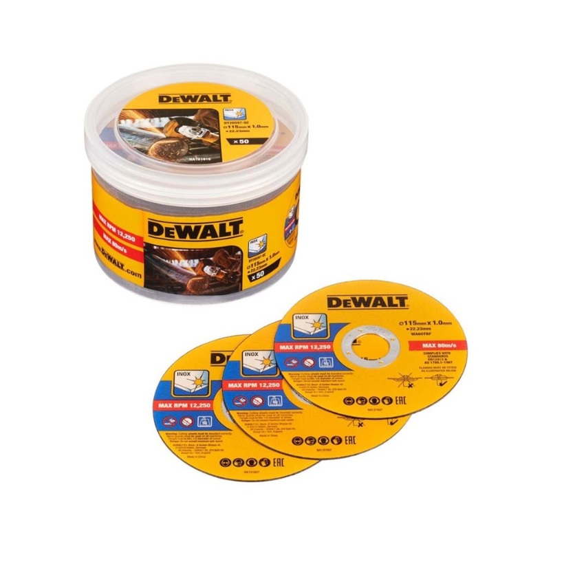 Disque abrasif DeWalt DT20597-QZ; 115x22,23x1,0 mm; 50 unités