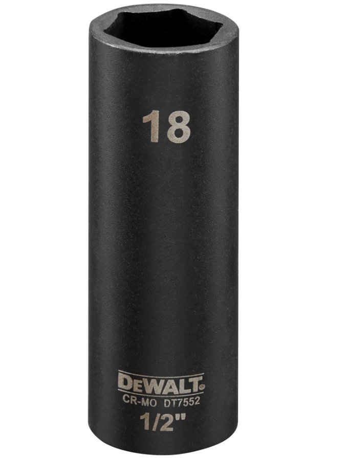 Prise d'impact DeWalt DT7552-QZ; 1/2''; 78 mm; 18 mm
