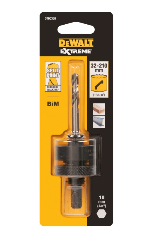Adaptateur de changement de puissance DeWalt DT90368-QZ; 10 mm; 32-210 mm