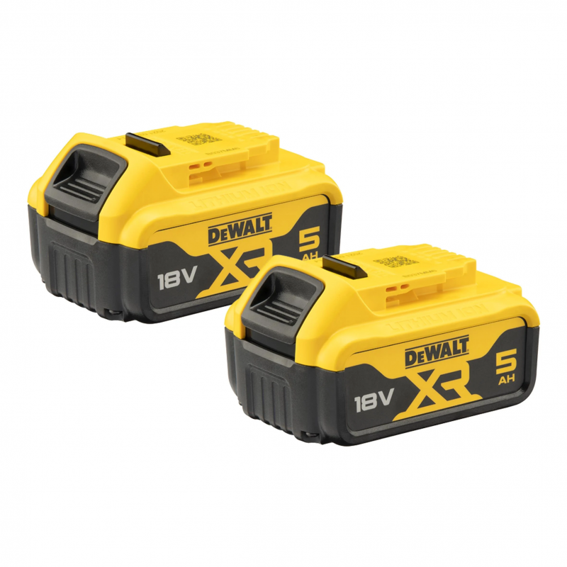 Ensemble d'accessoires DeWalt DCB184P2-XJ; 18 V; 2x5,0 Ah accu.