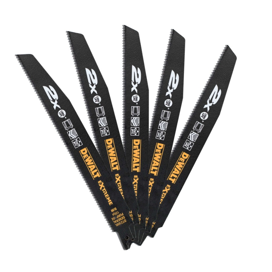 Lames scie sabre DeWalt DT2308L-QZ; 228 mm; 5 unités