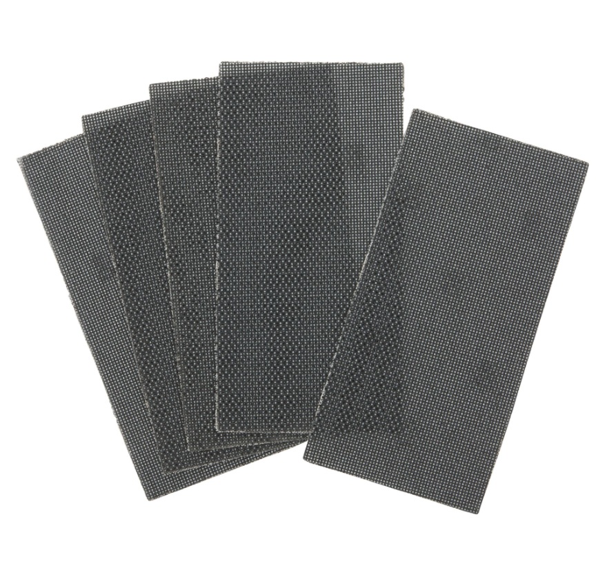 Abrasif maillé DeWalt DTM8551-QZ; 115x128 mm; K80; 5 unités