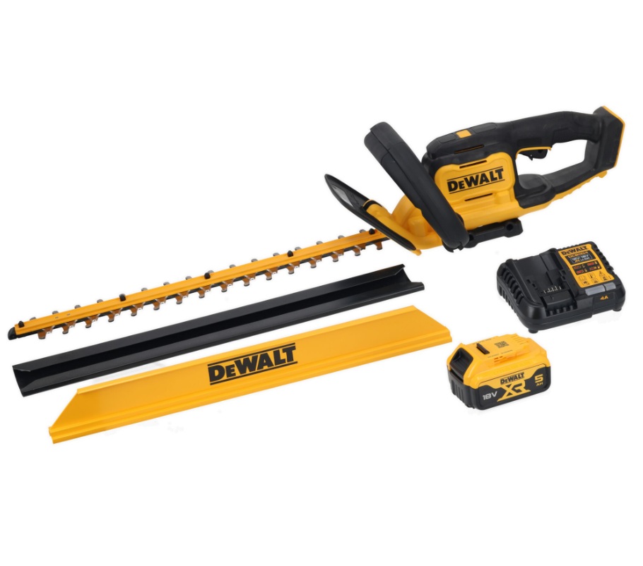 Taille-haie DeWalt DCMHT564P1-QW; 18 V; 1x5,0 Ah accu.
