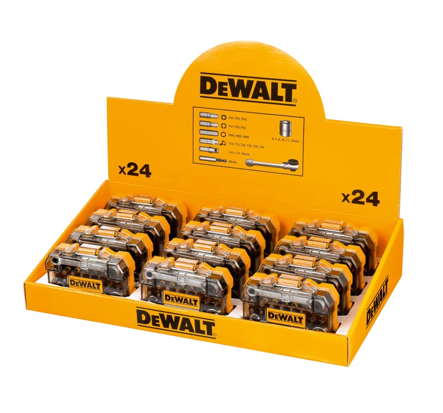 Socket et jeu de bits DeWalt DT71516M-QZ; 24 unités