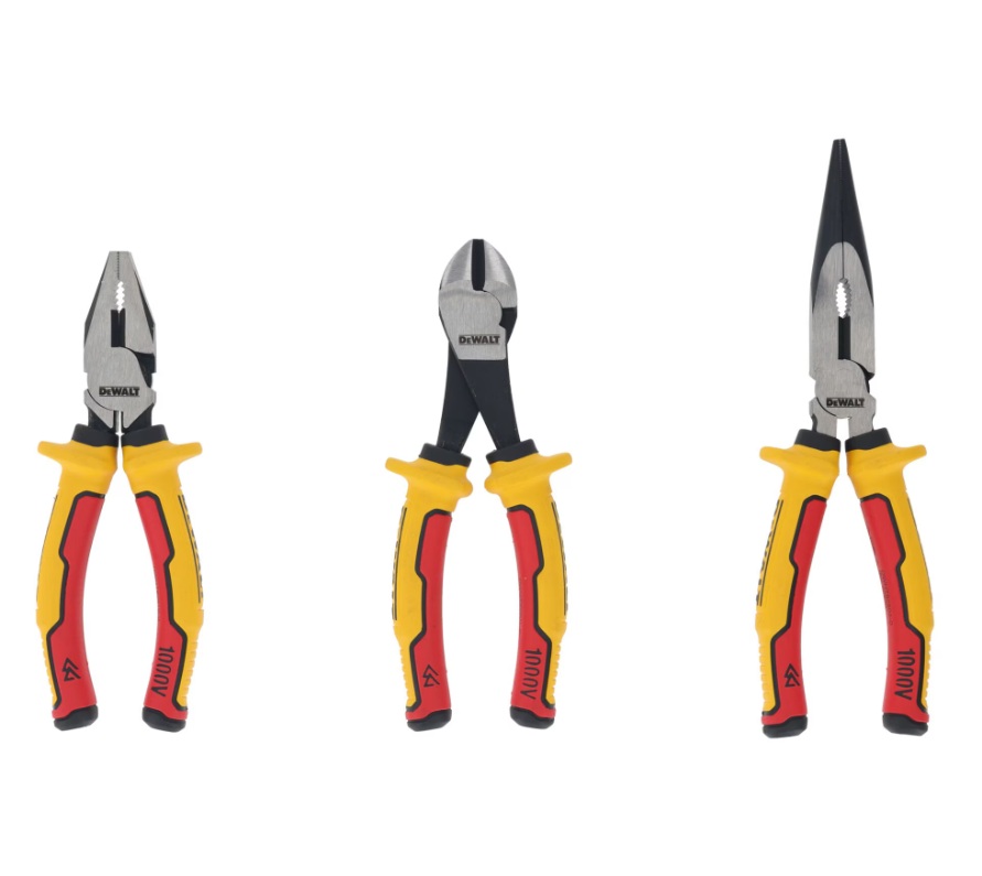 Set de pinces pour électricien DeWalt DWHT82811-0; 3 unités