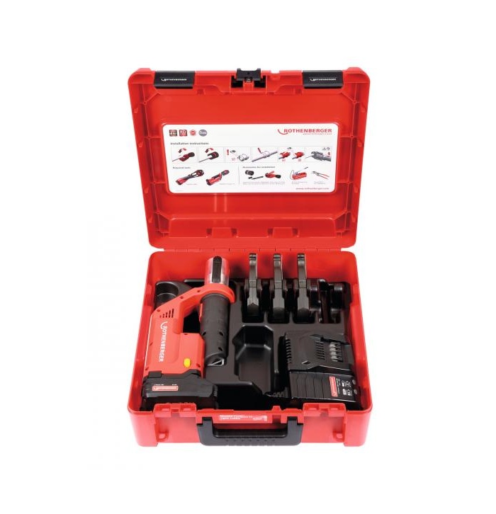 Pinces pour tubes Rothenberger Romax Compact TT; 18 V; 1x2,0 Ah accu. + Accessoires