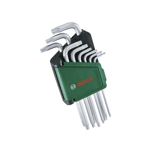 Clé hexagonale Bosch 1600A02Z9C; TX8-TX40; 9 unités