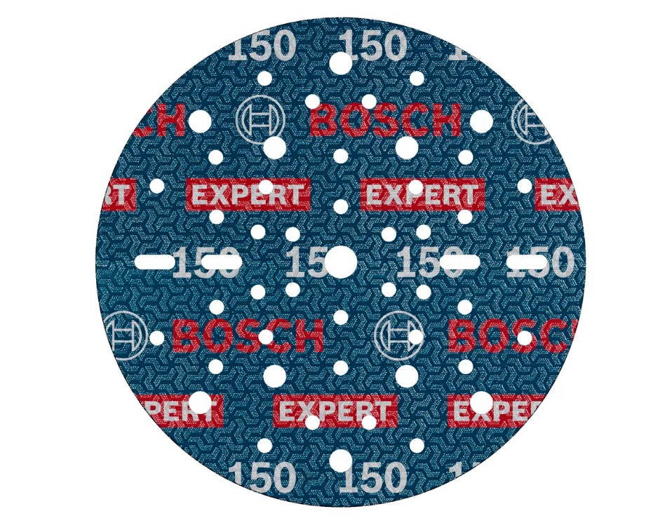 Papier abrasif pour ponceuses orbitales aléatoires Bosch 2608902452; 150 mm; P150; 50 unités