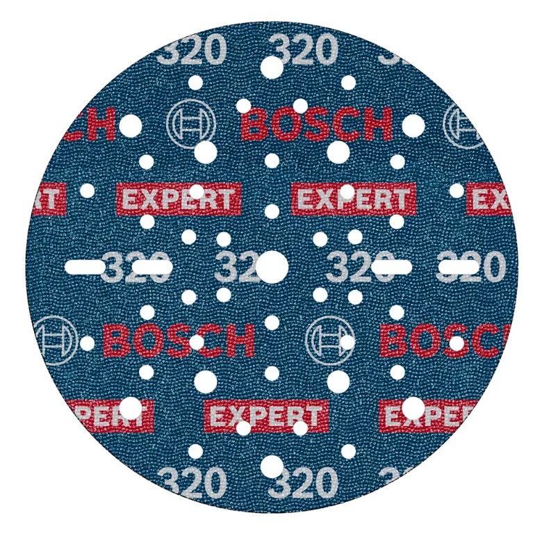 Papier abrasif pour ponceuses orbitales aléatoires Bosch 2608902446; 150 mm; P320; 6 unités