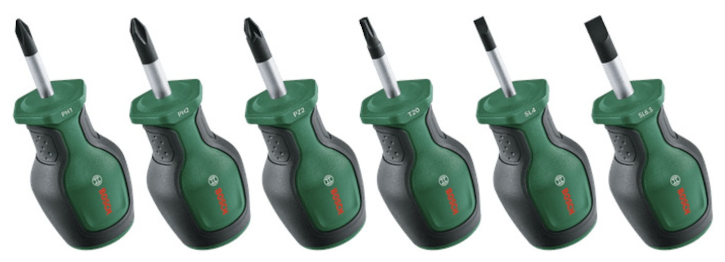 Ensemble de tournevis Bosch 1600A032UK; 6 unités