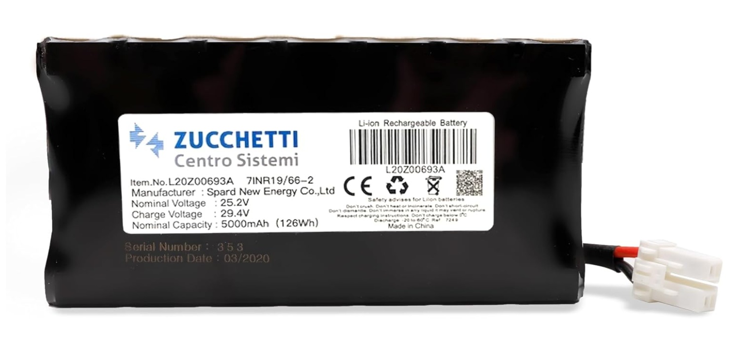 Batterie WIPER L20Z00693A_R; 25,2 V; 5,0 Ah; Li-ion