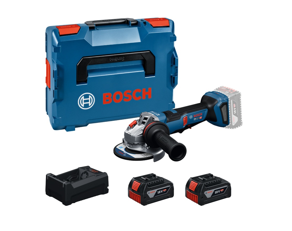 Meuleuse d'angle Bosch GWS 18V-11 PS; 18 V; 2x5,0 Ah accu.