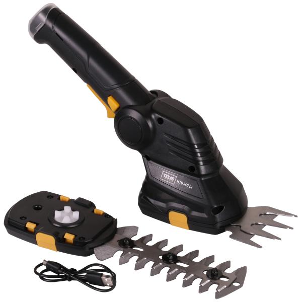 Haie et cisaillement d'herbe Texas HTG360Li; 3,6 V; 1x1,3 Ah sans fil; 7 cm longueur