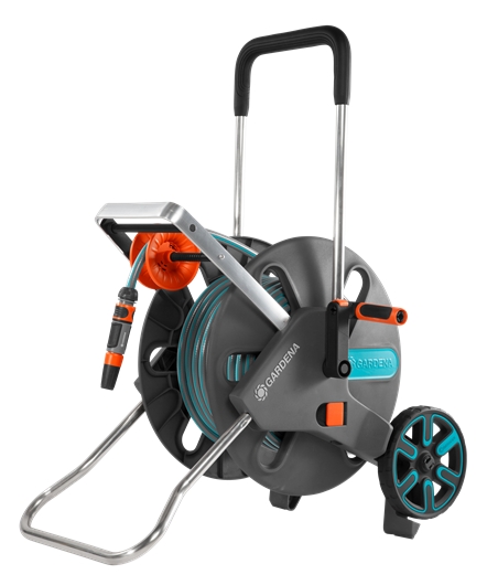 Chariot de tuyau d'arrosage Gardena AquaRoll L Easy; 50 m; 13 mm avec tuyau d'arrosage
