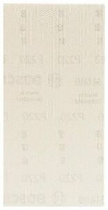 Abrasif maillé Bosch M480; 93x186 mm; P220; 50 unités