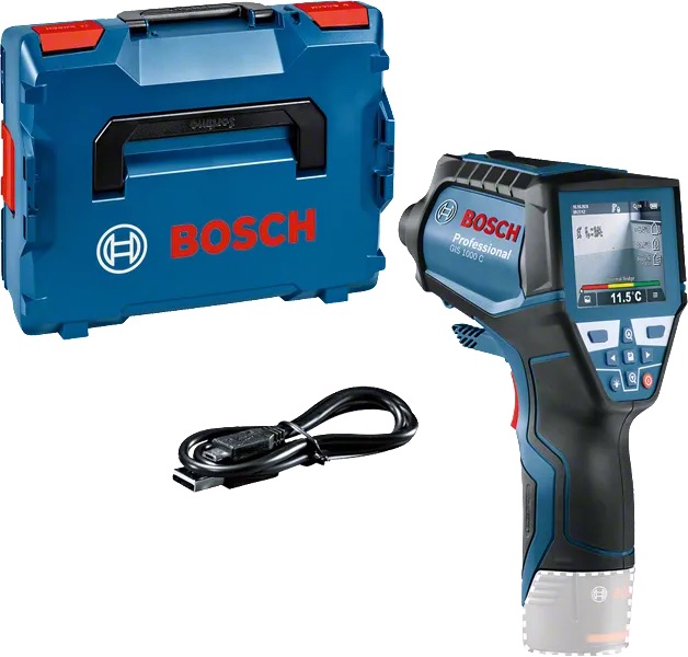 Thermovisor numérique, humidimètre Bosch GIS 1000 C; 10,8 V (sans batterie et chargeur)