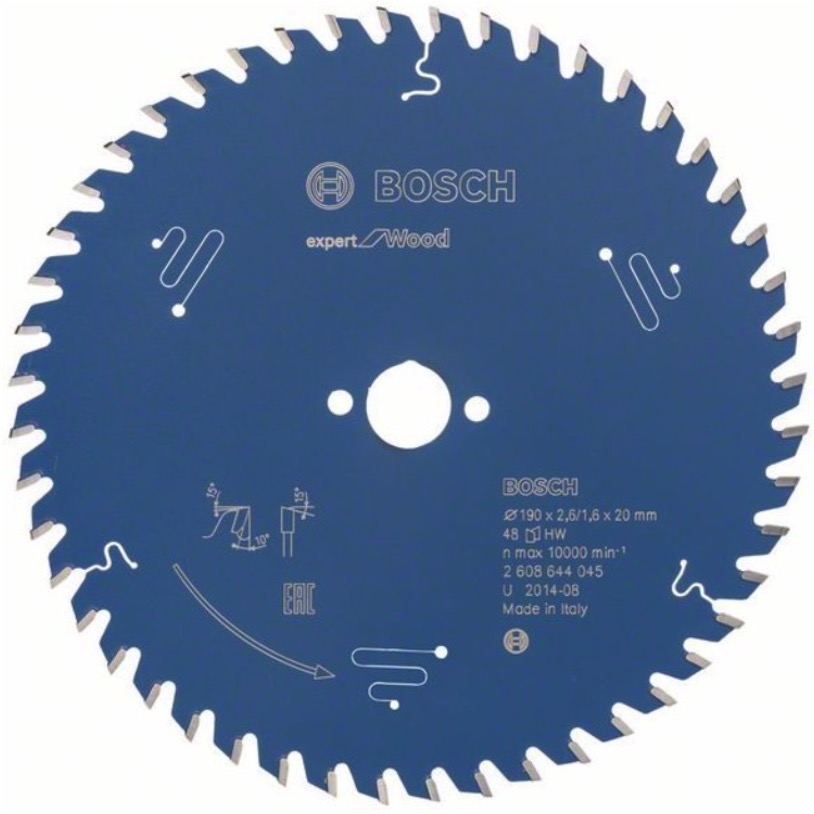 Lame de scie Bosch Expert for wood; 190x2,6x20 mm; Z48