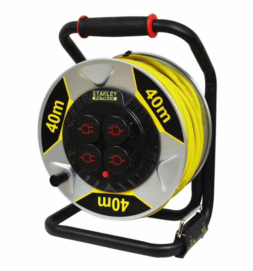 Rallonge avec bobine Stanley ST-SXECDM2FAVE; 40 m; 3x1,5 mm²