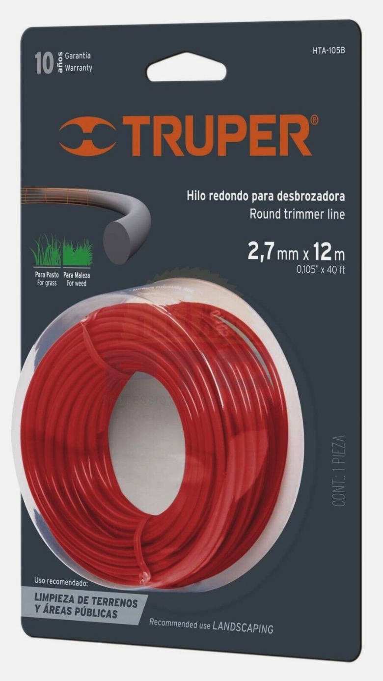 Fil de coupe Truper HTA-105B; 2,7 mm x 12 m