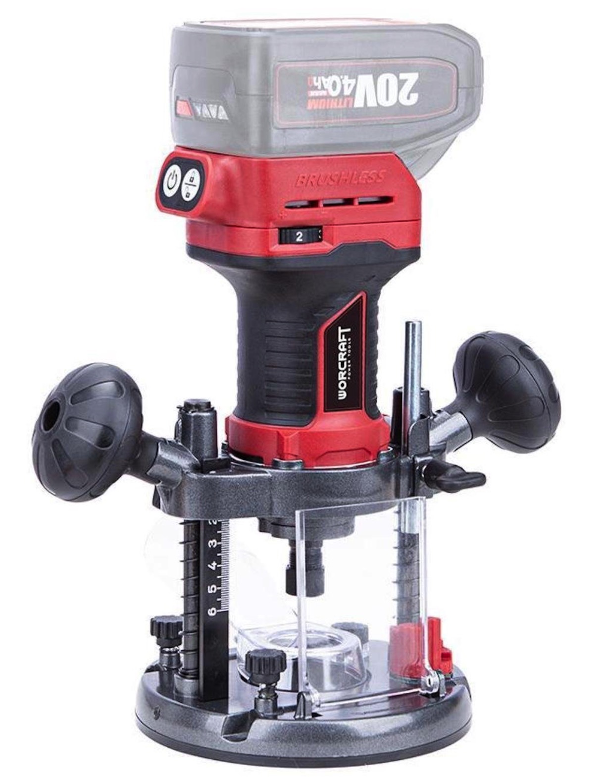 Routeur Worcraft CER-S20LiB; 20 V; (sans batterie et chargeur)