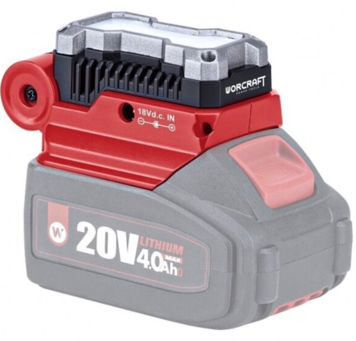 Adaptateur de batterie Worcraft CUA-S20Li; 20 V -> USB; Pour charger les batteries du telephone