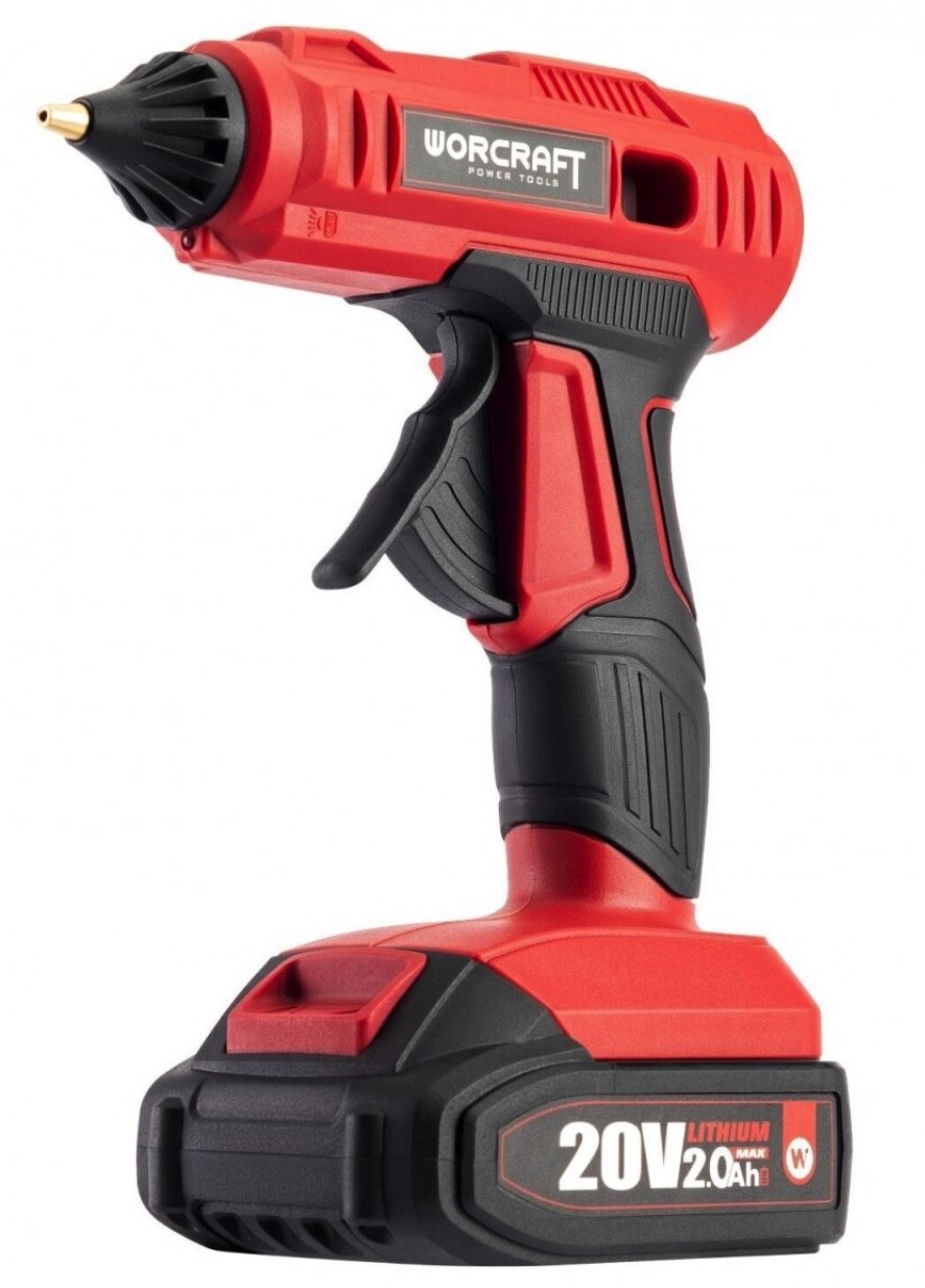 Pistolet à colle Worcraft CLG-S20Li; 20 V; 1x4,0 Ah accu.