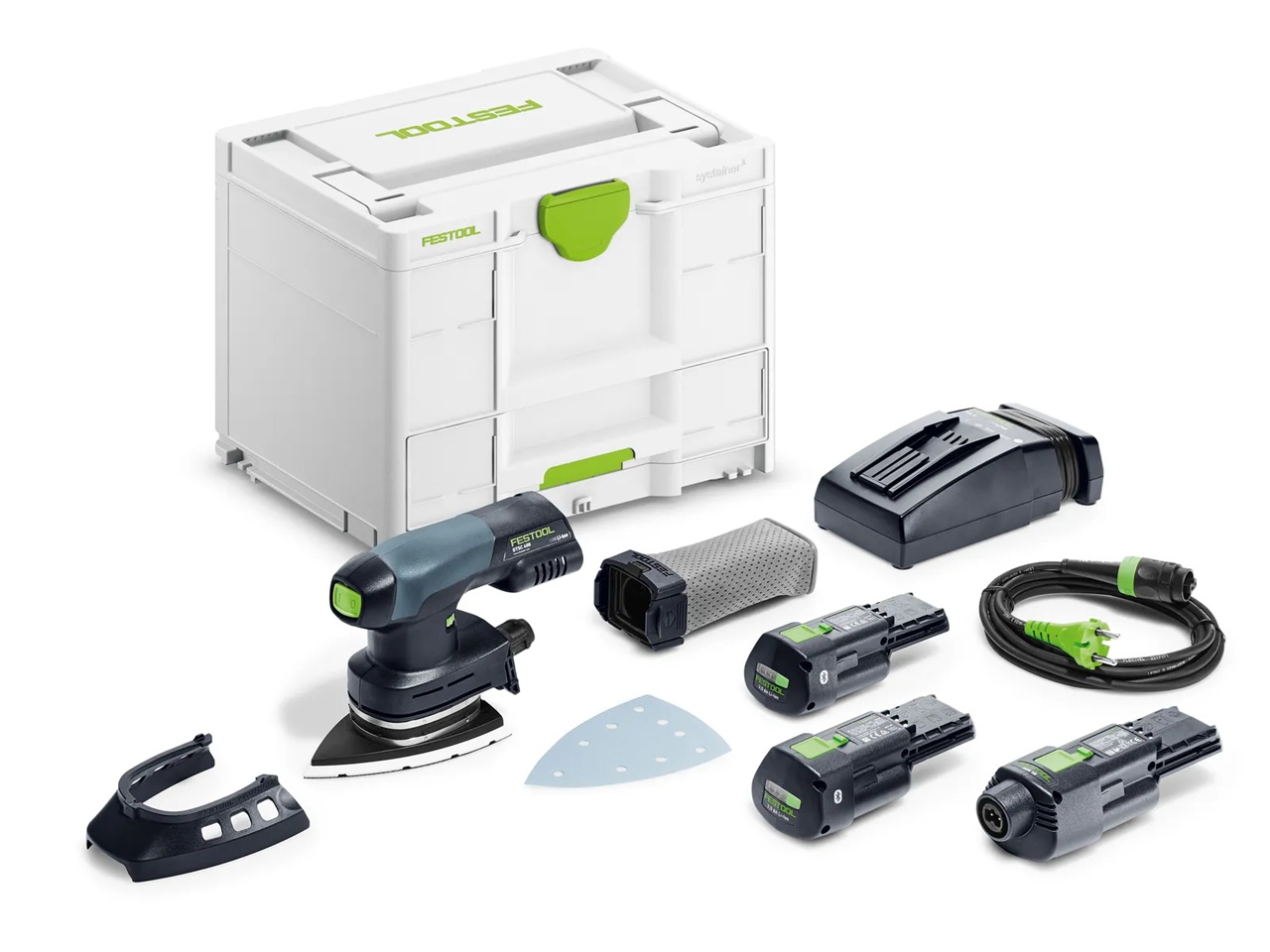 Multisander sans fil Festool DTSC 400 3,0 I-Set; 18 V; 2x3,0 Ah accu.