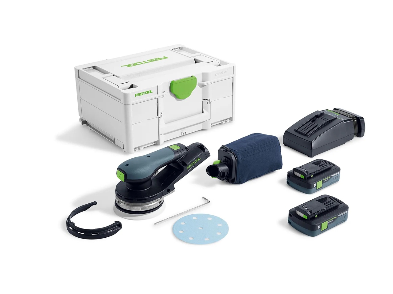 Ponceuse orbitale Festool ETSC 2 125 4,0 I-Plus; 18 V; 2x4,0 Ah accu.