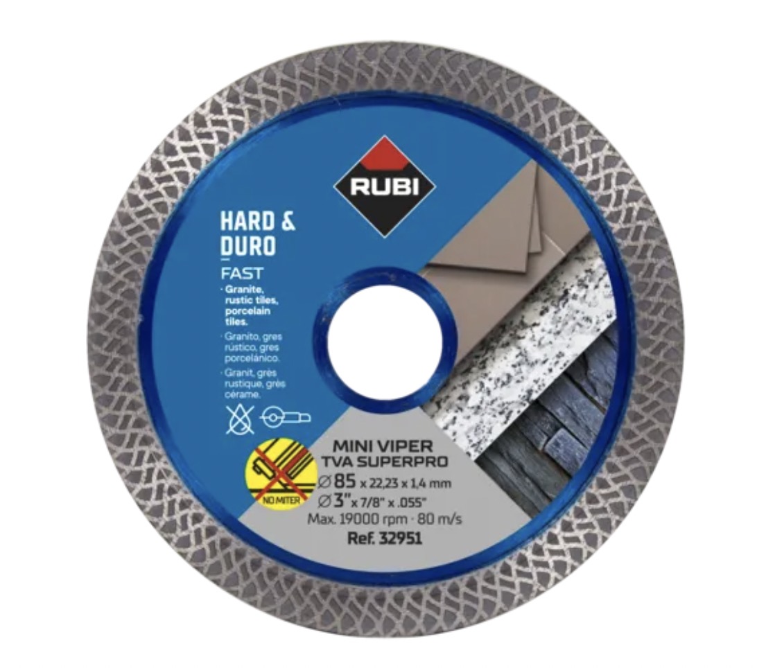 Disque à tronçonner diamanté Rubi MINI VIPER-TVA 85 SUPERPRO; 85 mm