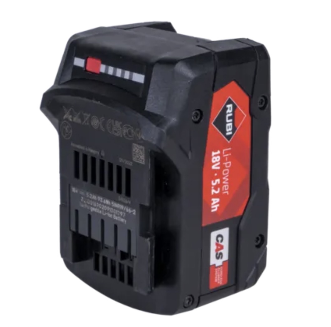 Batterie Rubi 85902; 18 V; 5,2 Ah; Li-ion