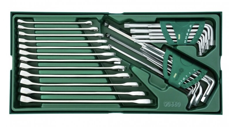 Ensemble de clés à anneau Sata S09906; 10 unités